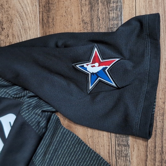 Jordan NBA All Star 2023 Warm Up Shooting Shirt Size LT in Black Nike Dri-Fit - Picture 5 of 11